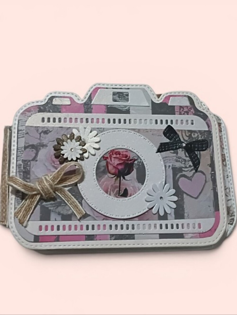 Handmade Camera-Shaped Medium Scrapbook Album - Picture 6 of 6